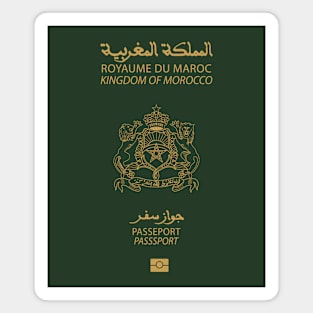 Passport morocco Magnet